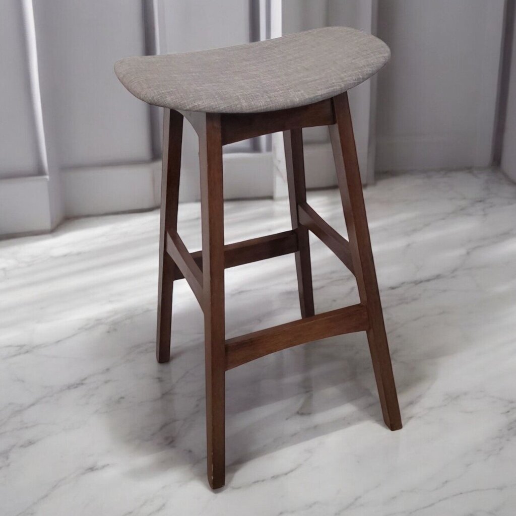 7377 Modern Gray Upholstered Barstool ~ Furniture
