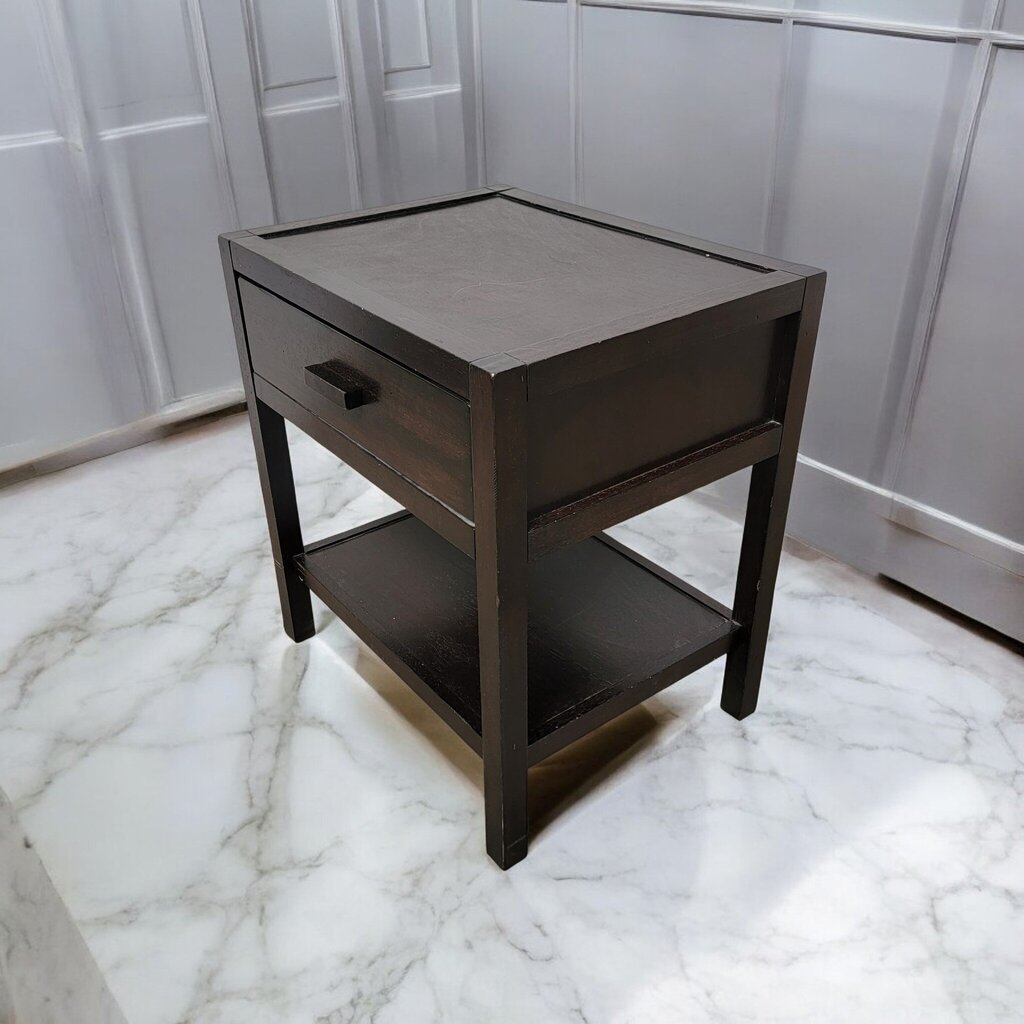 7379 Dark 2 Tier Nightstand with Drawer ~ Furniture