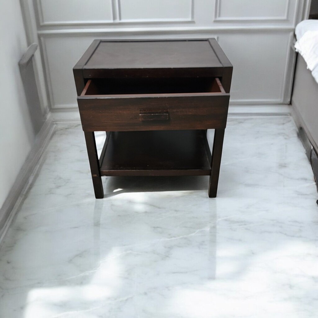 7379 Dark 2 Tier Nightstand with Drawer ~ Furniture