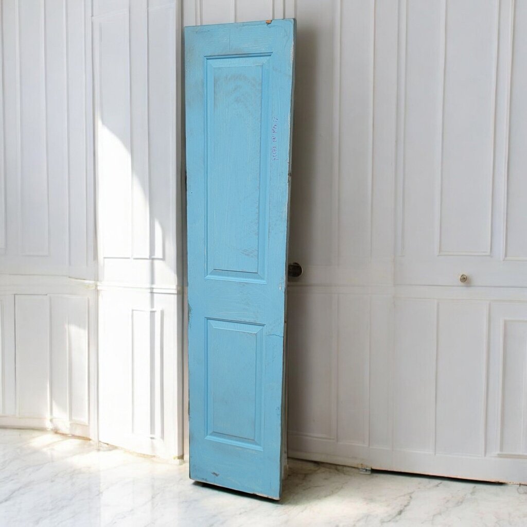 7383 Repurposed Rustic Mexican Handpainted Blue Entry Hall Tree Stand ~ Furniture