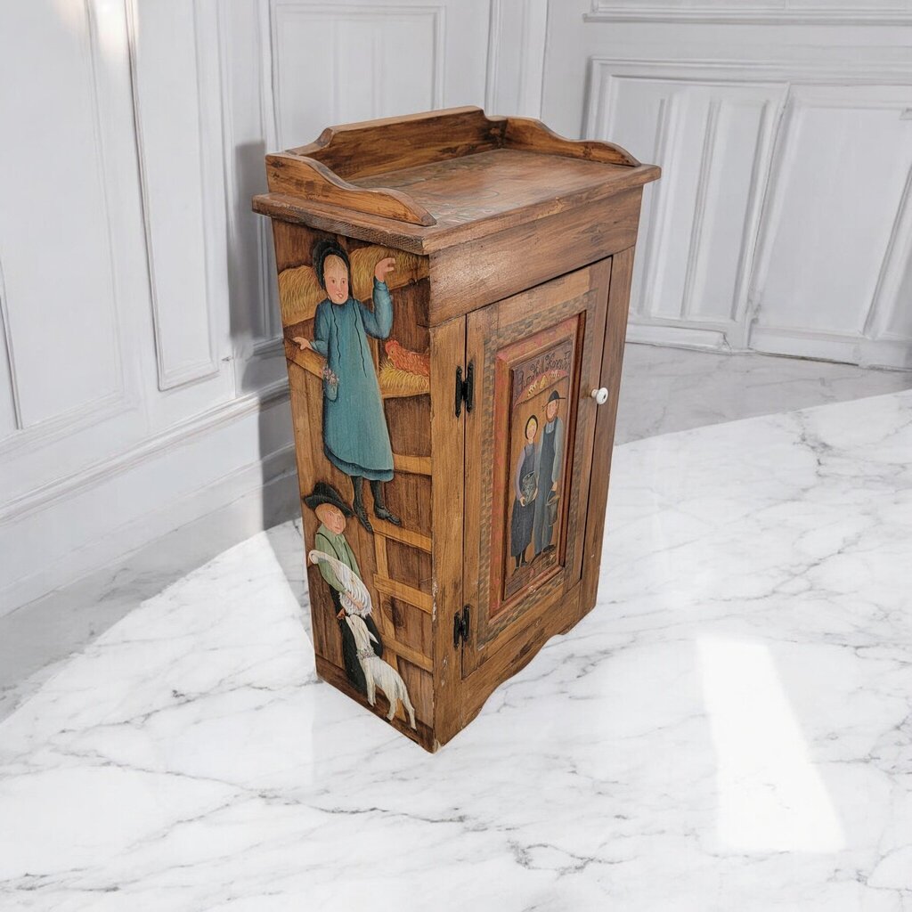 7387 Plum Hill Painted Wood Cabinet ~ Furniture