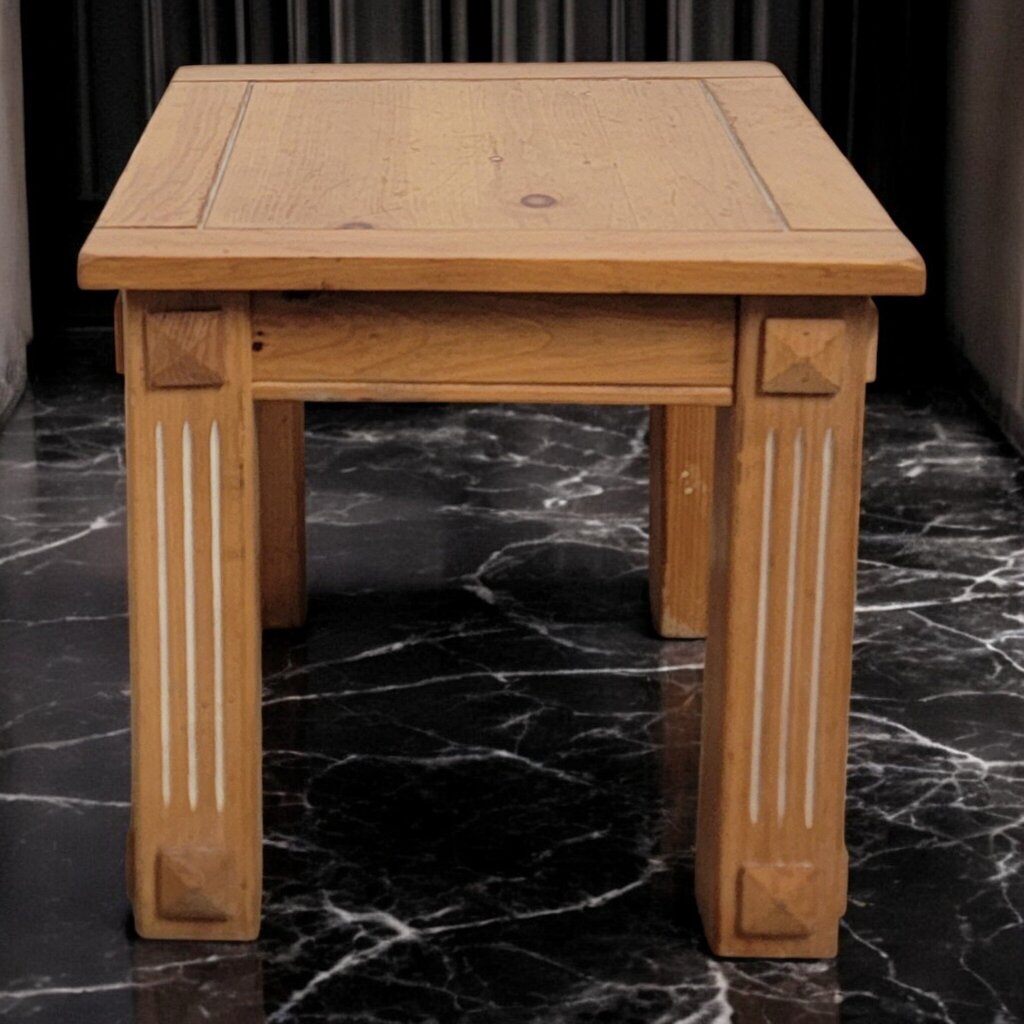 7394 Knotty Pine Fluted Side Table ~ Furniture