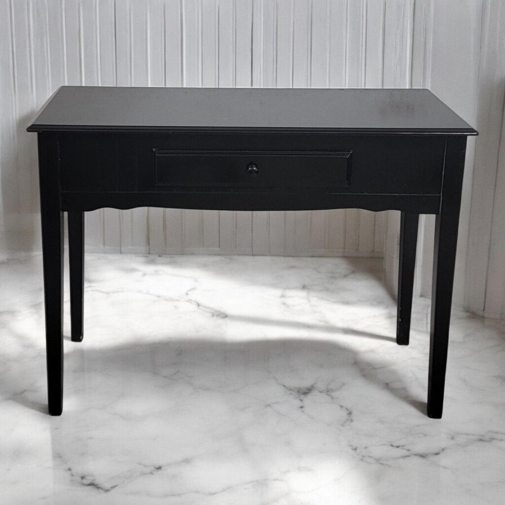 7395 Black Console #Table with Drawer Used ~ Furniture