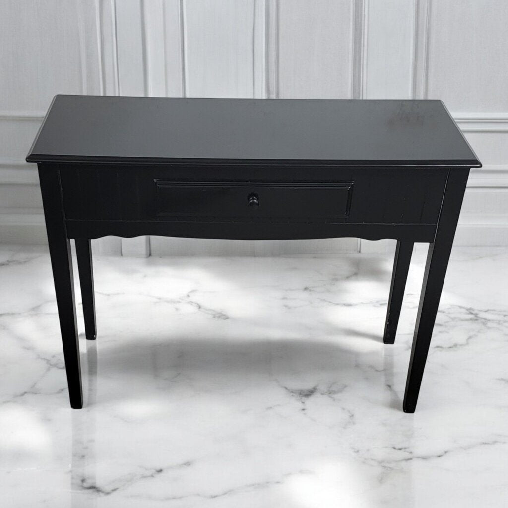 7395 Black Console #Table with Drawer ~ Furniture