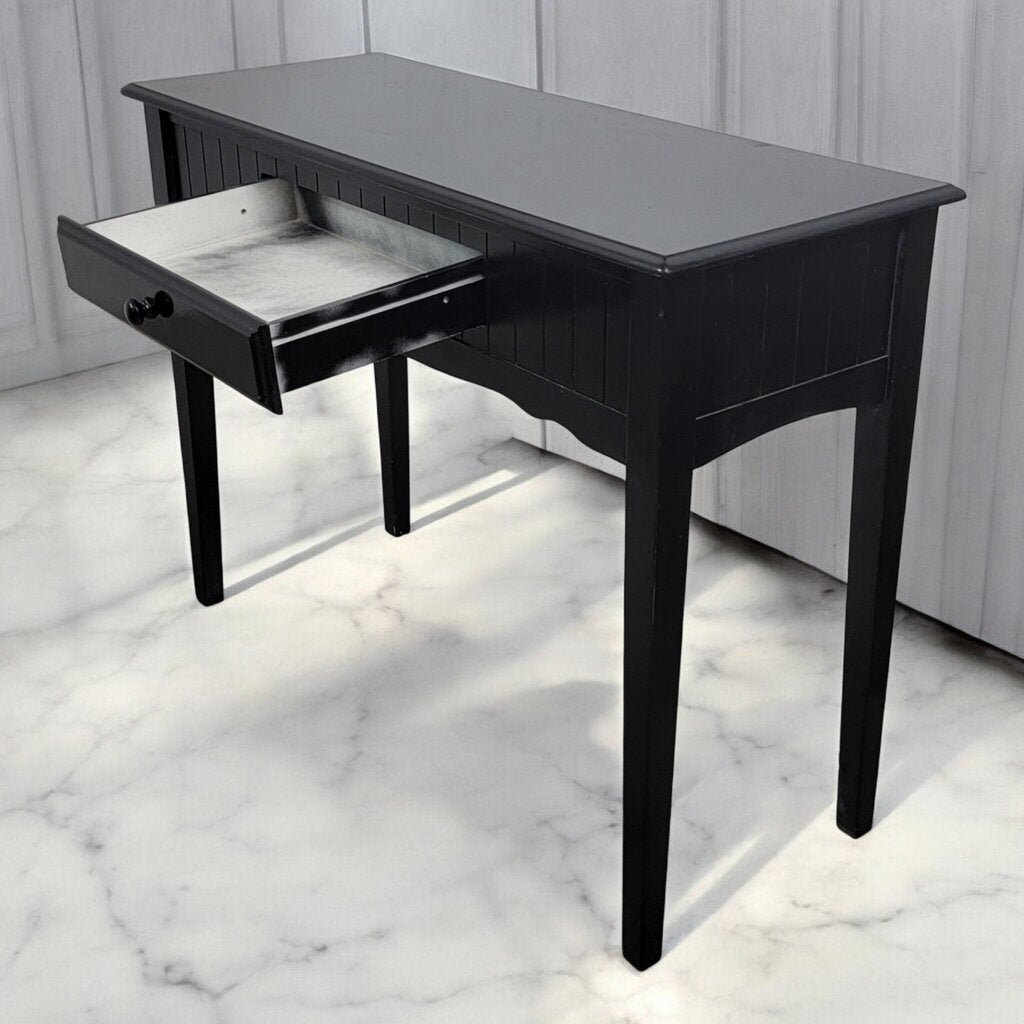 7395 Black Console #Table with Drawer ~ Furniture