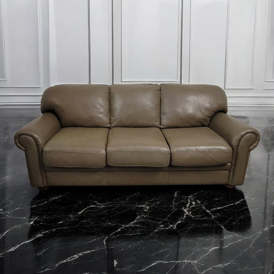 7397 Dark Taupe Leather #Couch Used ~ Furniture