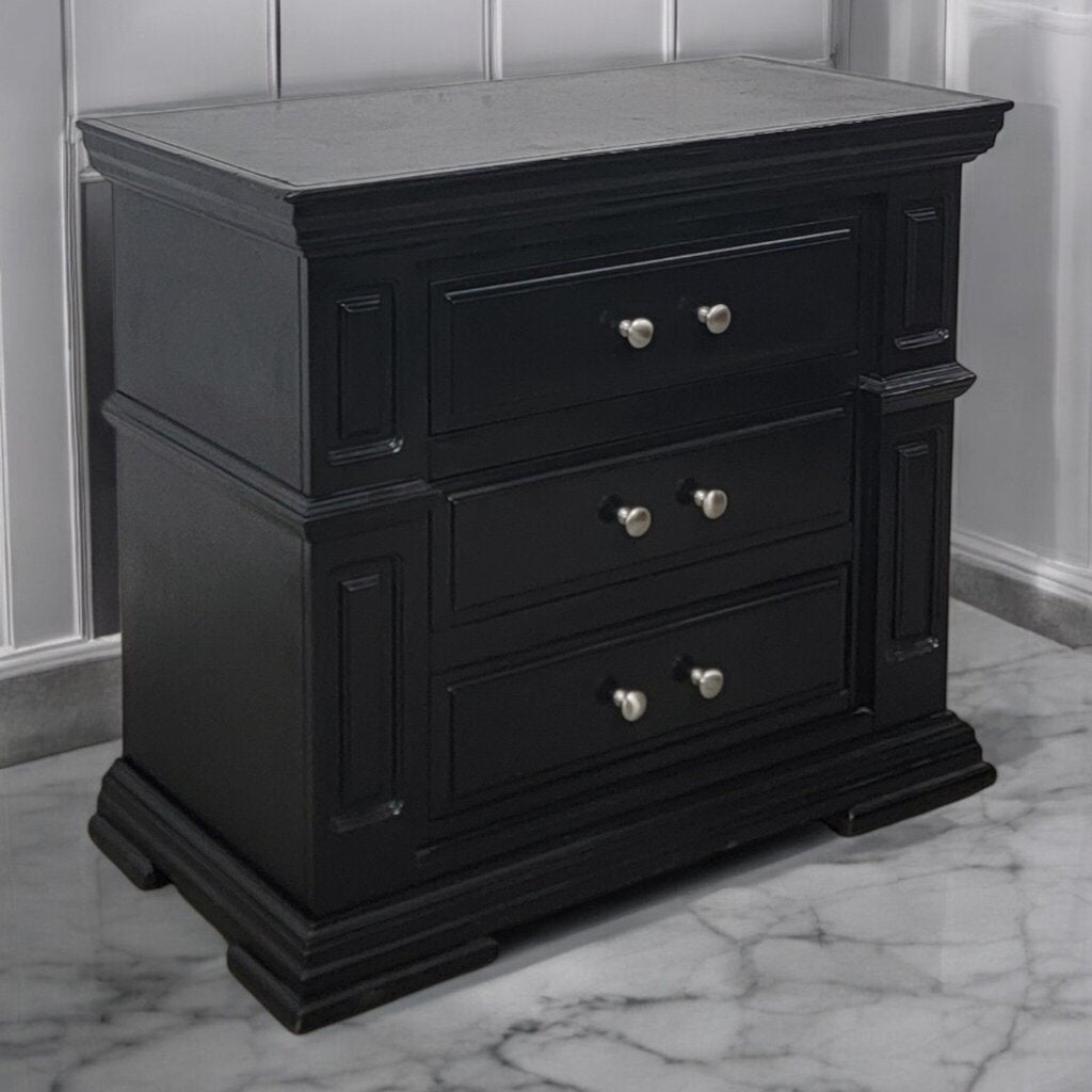 7403 Black Traditional 3 Drawer #Chest ~ Furniture