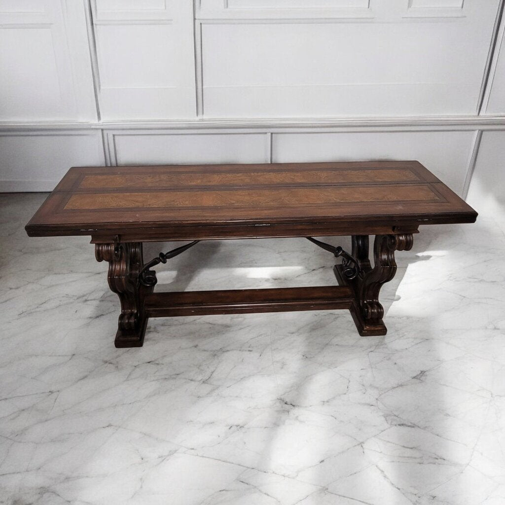 7405 Old World Convertible Console Dining Table ~ Furniture
