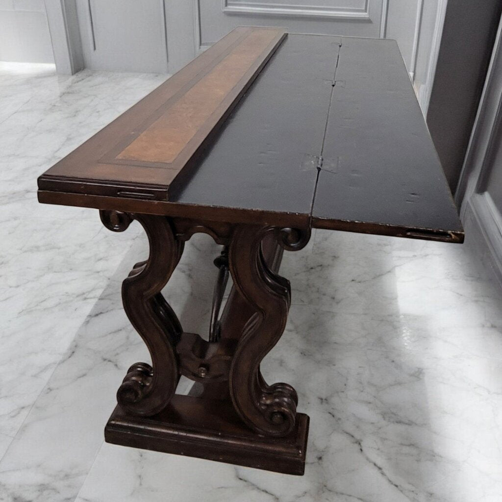 7405 Old World Convertible Console Dining Table ~ Furniture