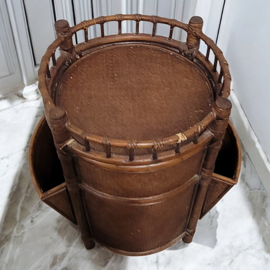 7406 Bombay Style Bamboo and Rattan Magazine Side #Table ~ Furniture