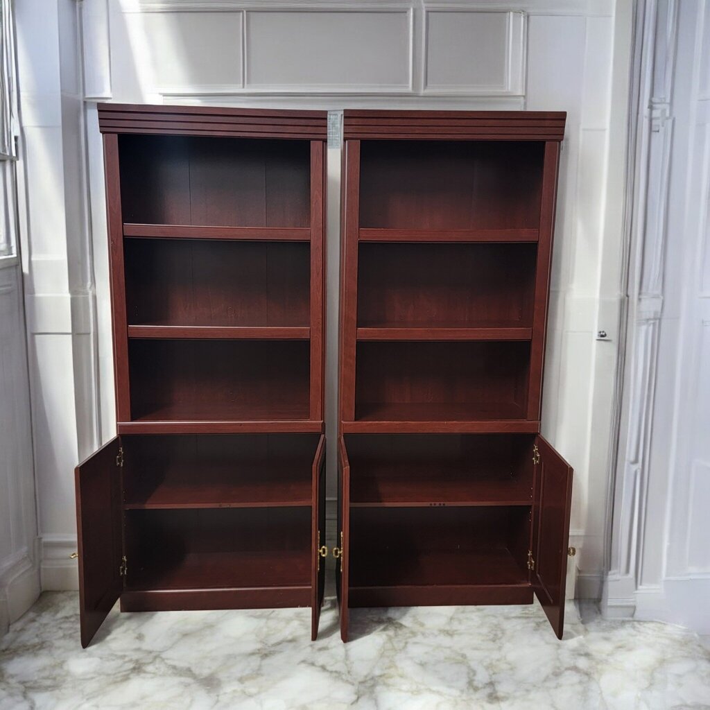 7416-7417 Cherry Stained Cabinet #Bookshelf ~ Furniture