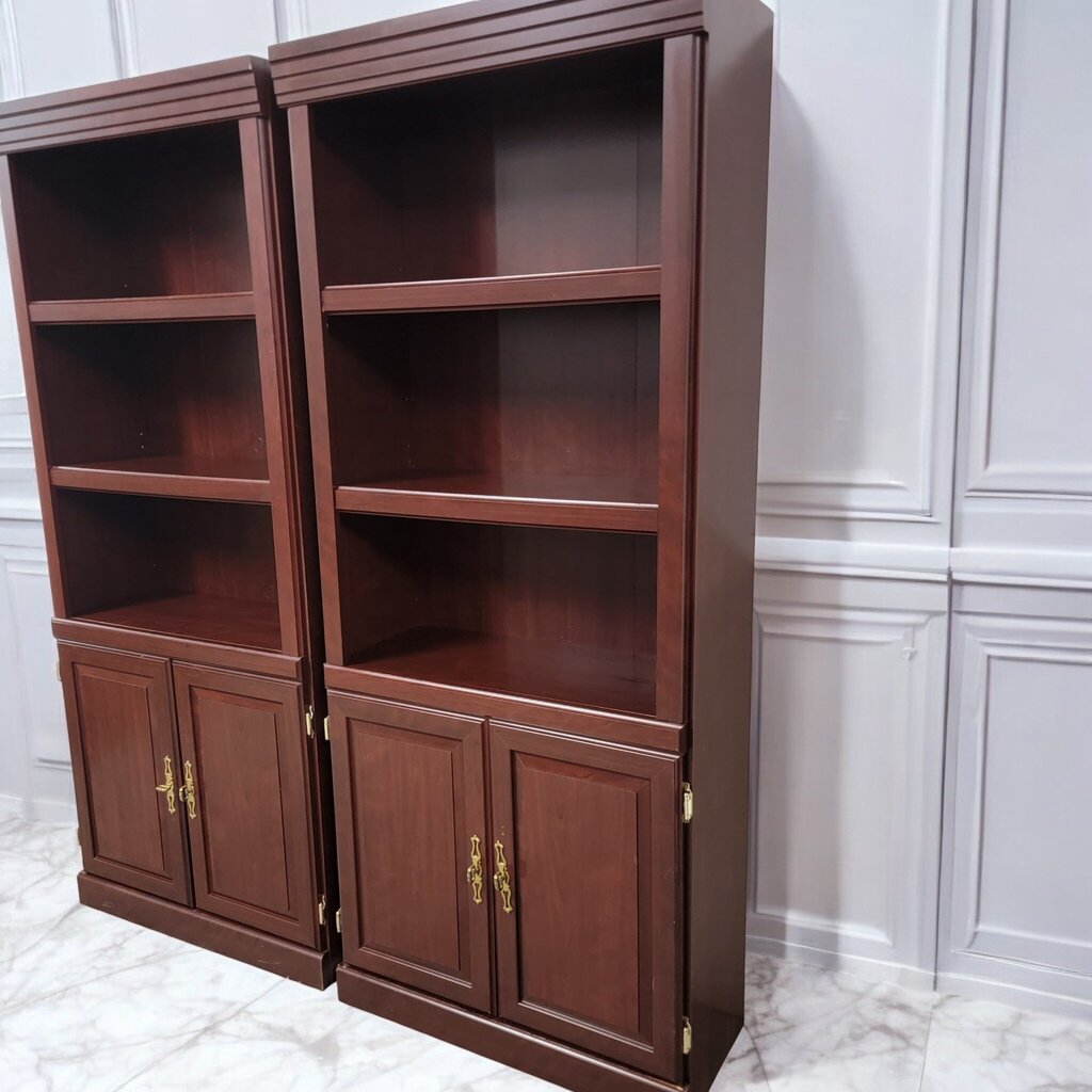 7416-7417 Cherry Stained Cabinet #Bookshelf ~ Furniture