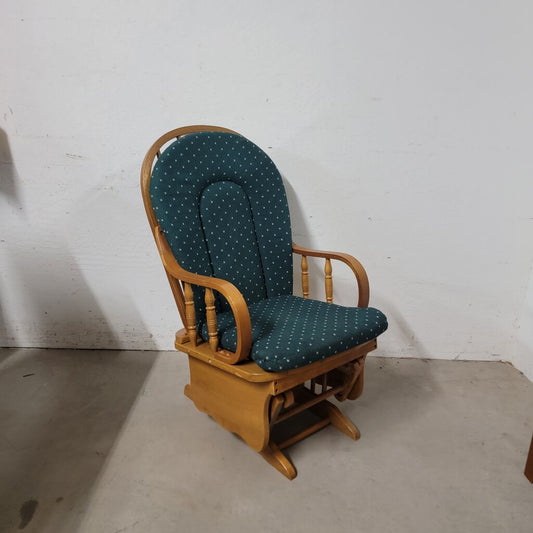 7425 Glider #Rocker with Green Cushion