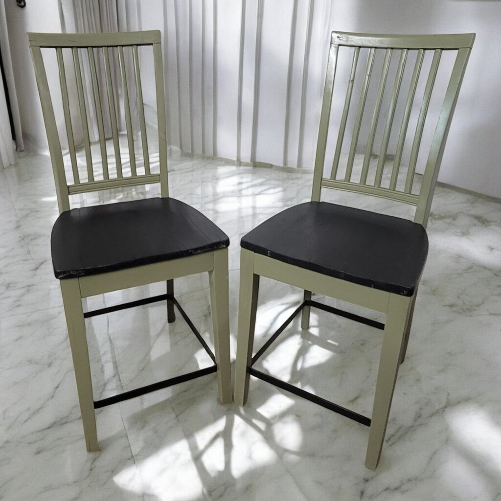 7431-7432 Green and Black Windsor #Barstool