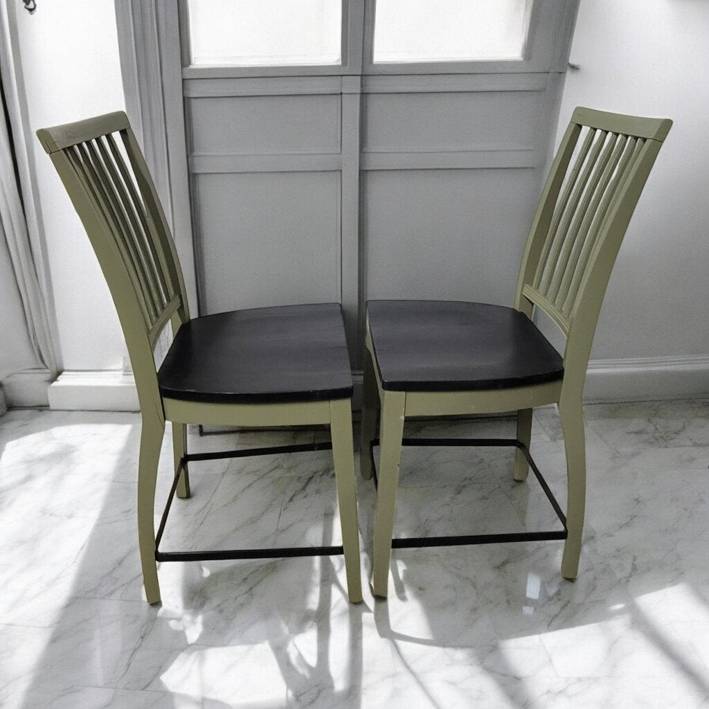 7431-7432 Green and Black Windsor #Barstool