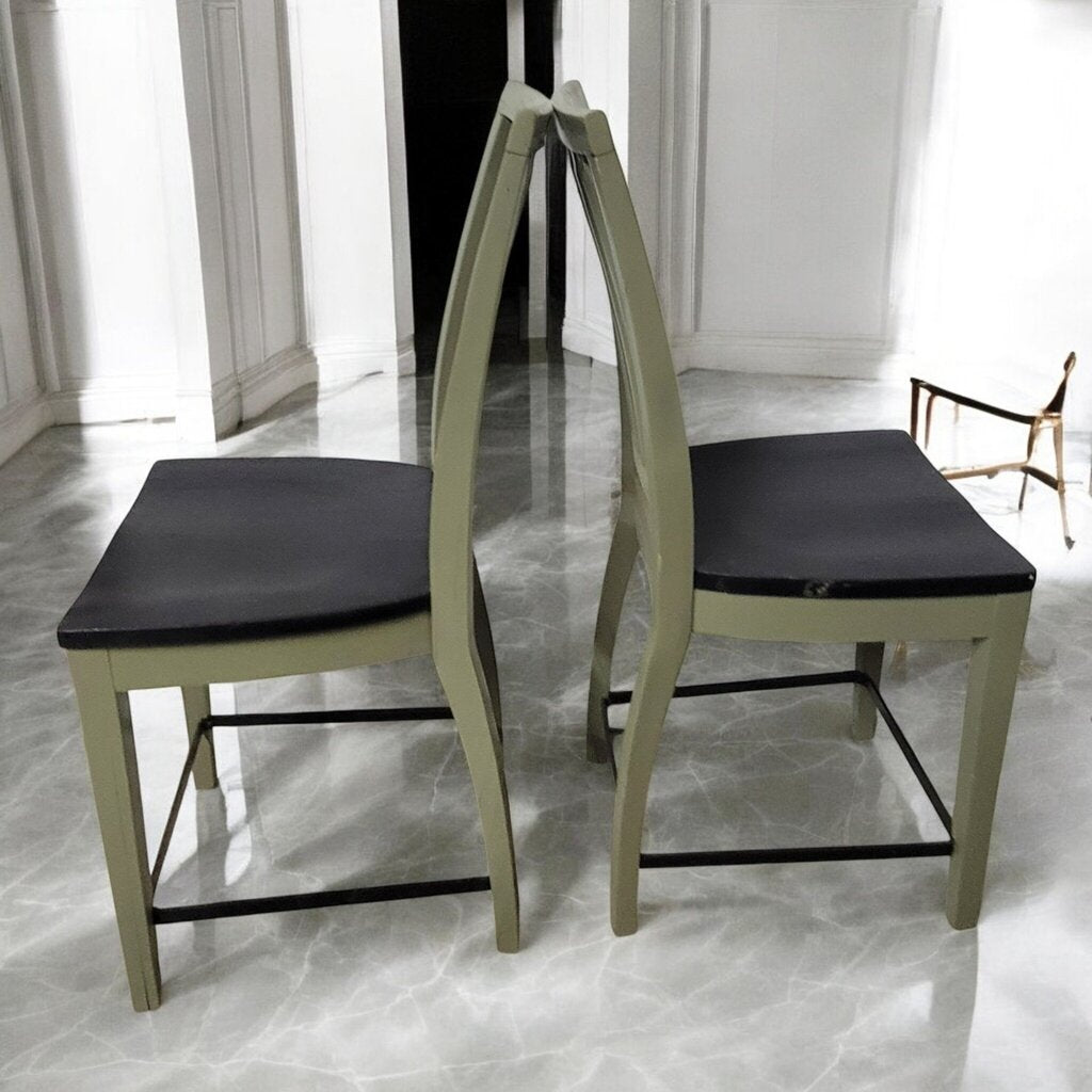 7431-7432 Green and Black Windsor #Barstool