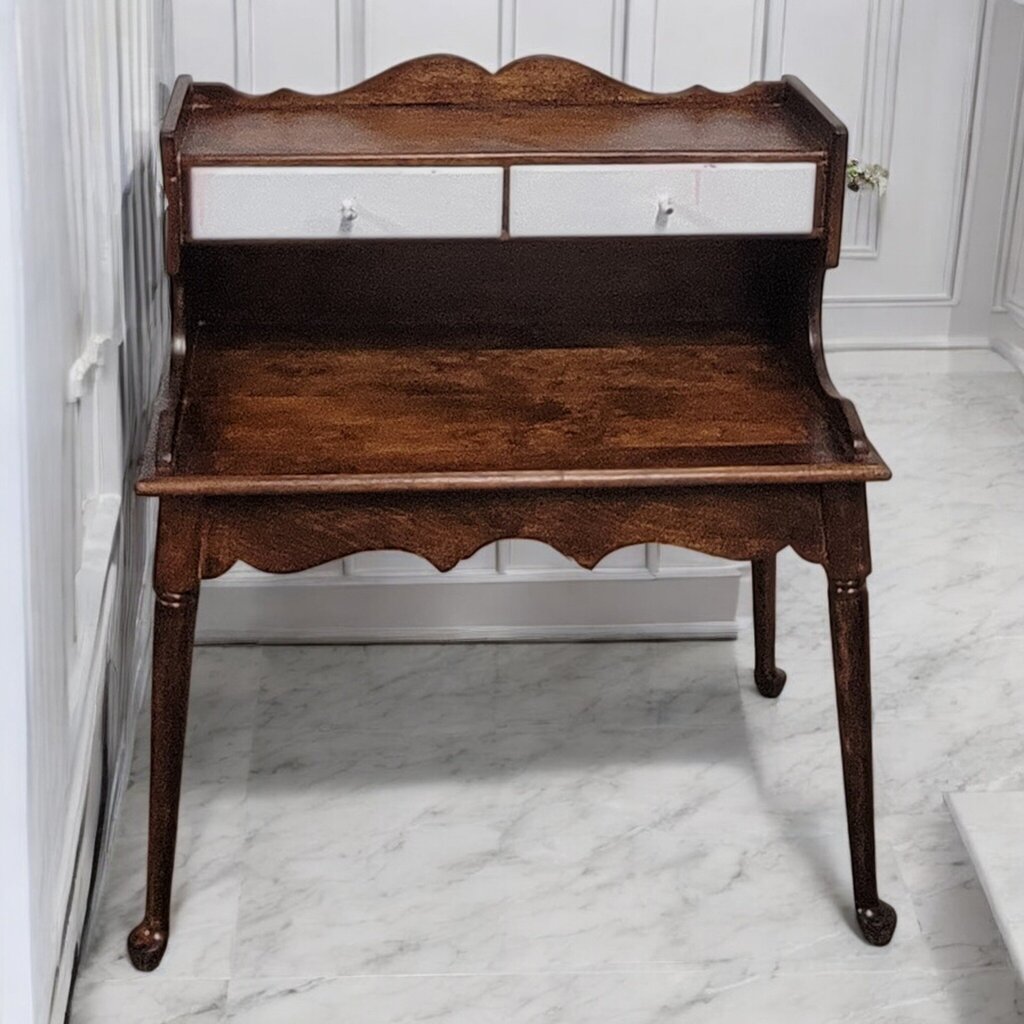 7459 Vintage Colonial 2 Tier Side Table ~ Furniture