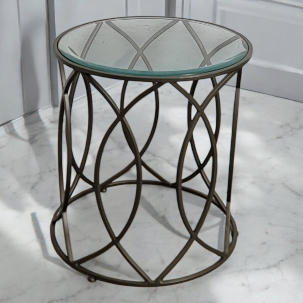 7460 Madison Park Arlo Metal Eyelet Accent Table ~ Furniture