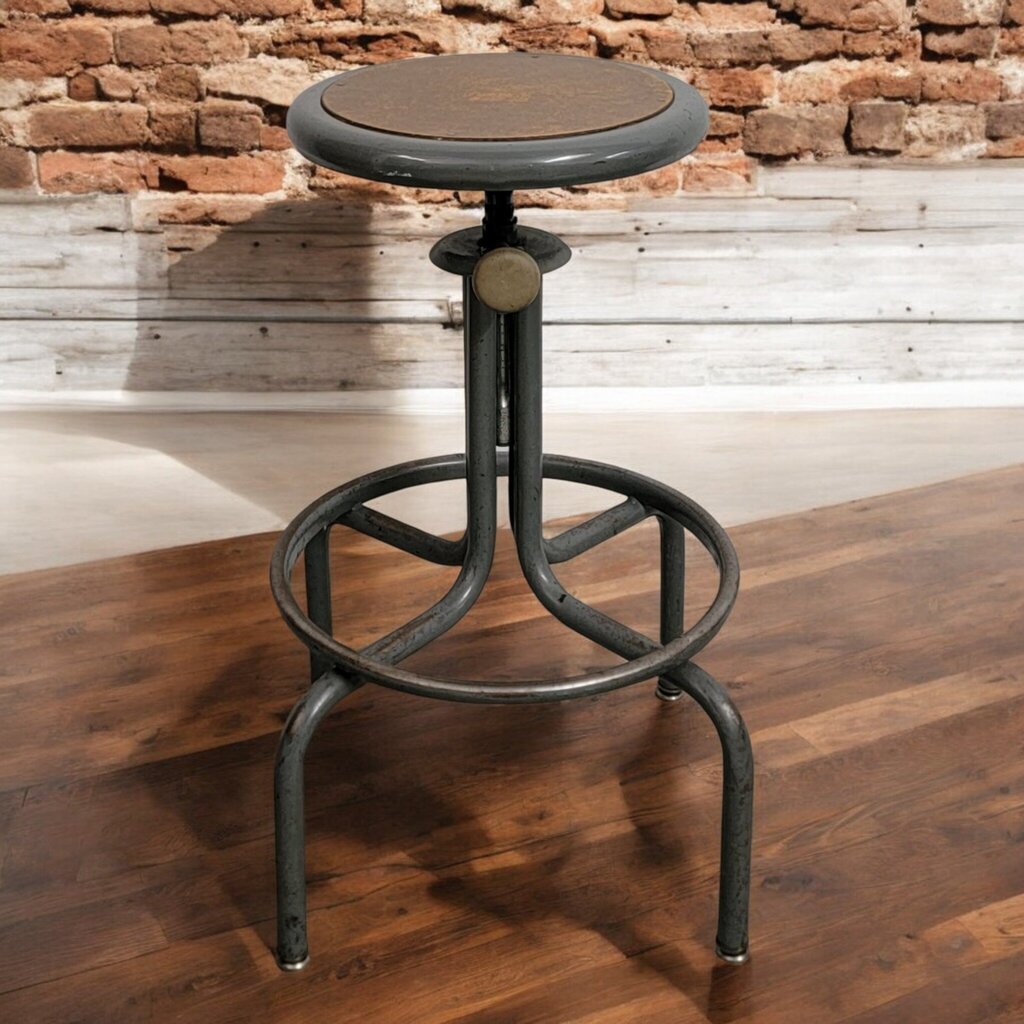 7499 Vintage Industrial Metal #Barstool