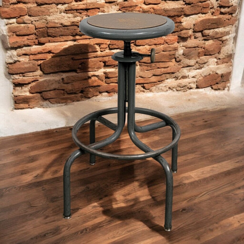 7499 Vintage Industrial Metal #Barstool