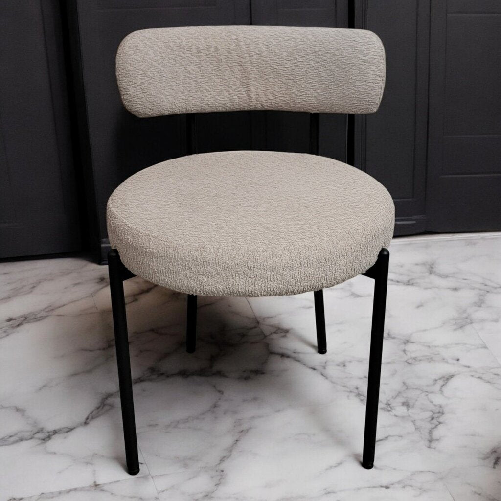 7501 Textured Gray and Black Metal Contemporary Accent #Chair