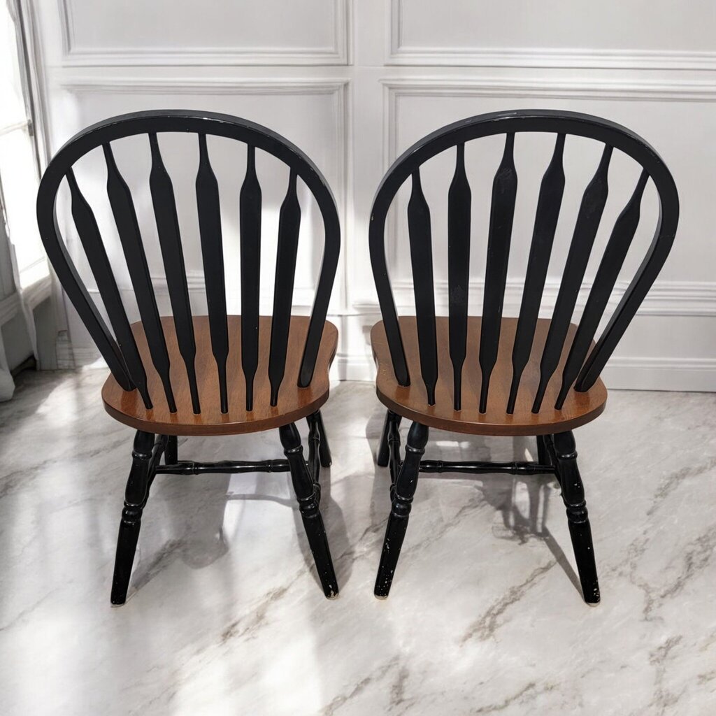 7518-7519 Black Windsor Dining Chair