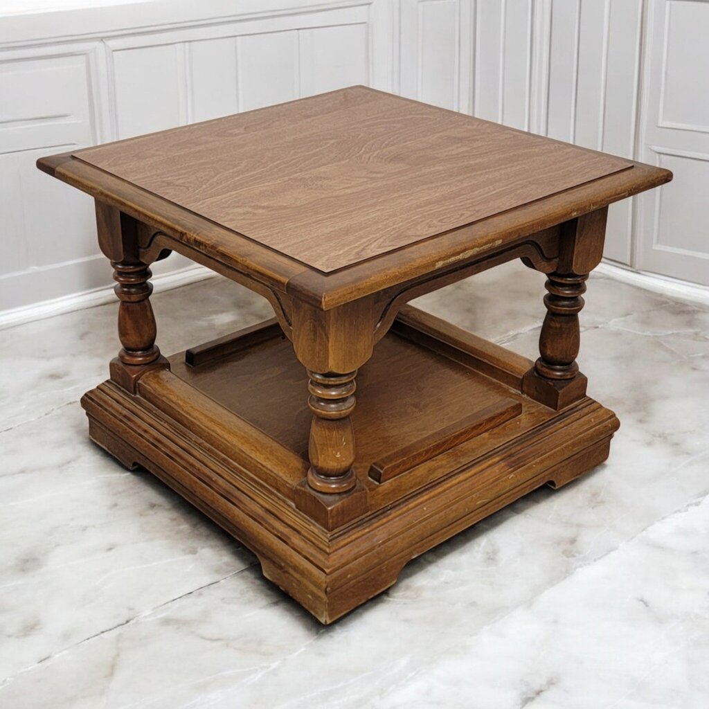 7525 Small Wood Grain Accent Table
