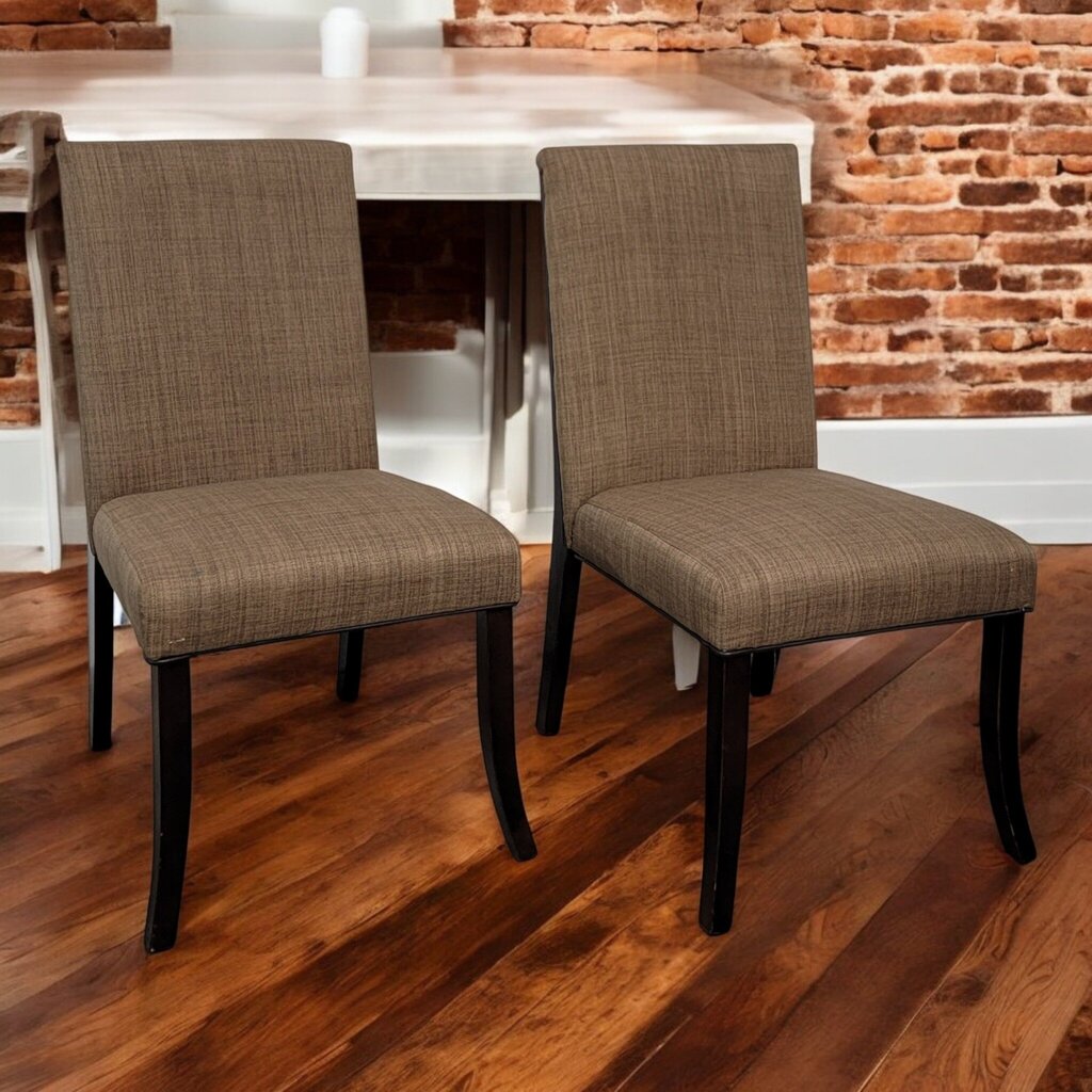 7529-7530 Brown Tweed Upholstered Dining Chair