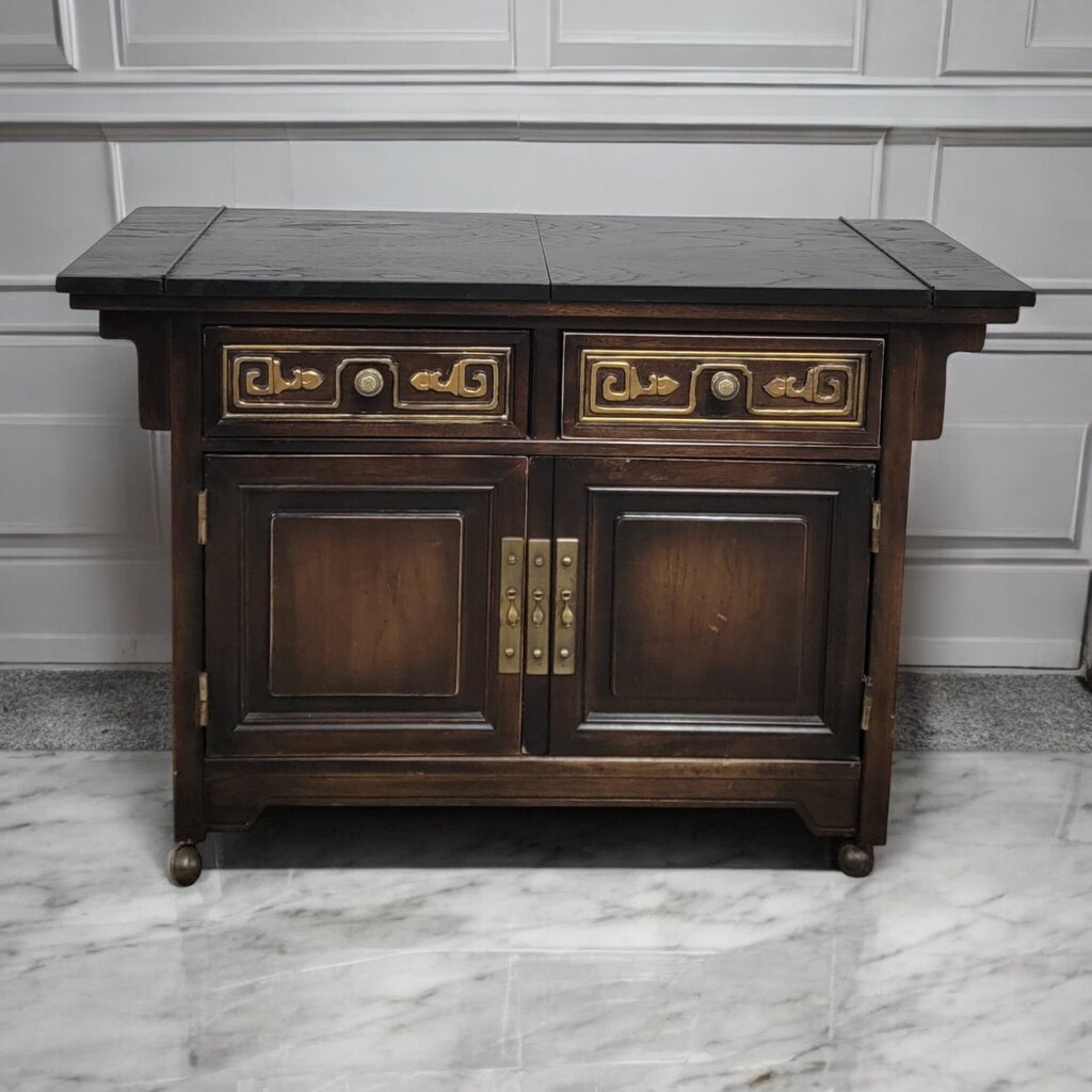 7548 Vintage Oak #Bar Cart