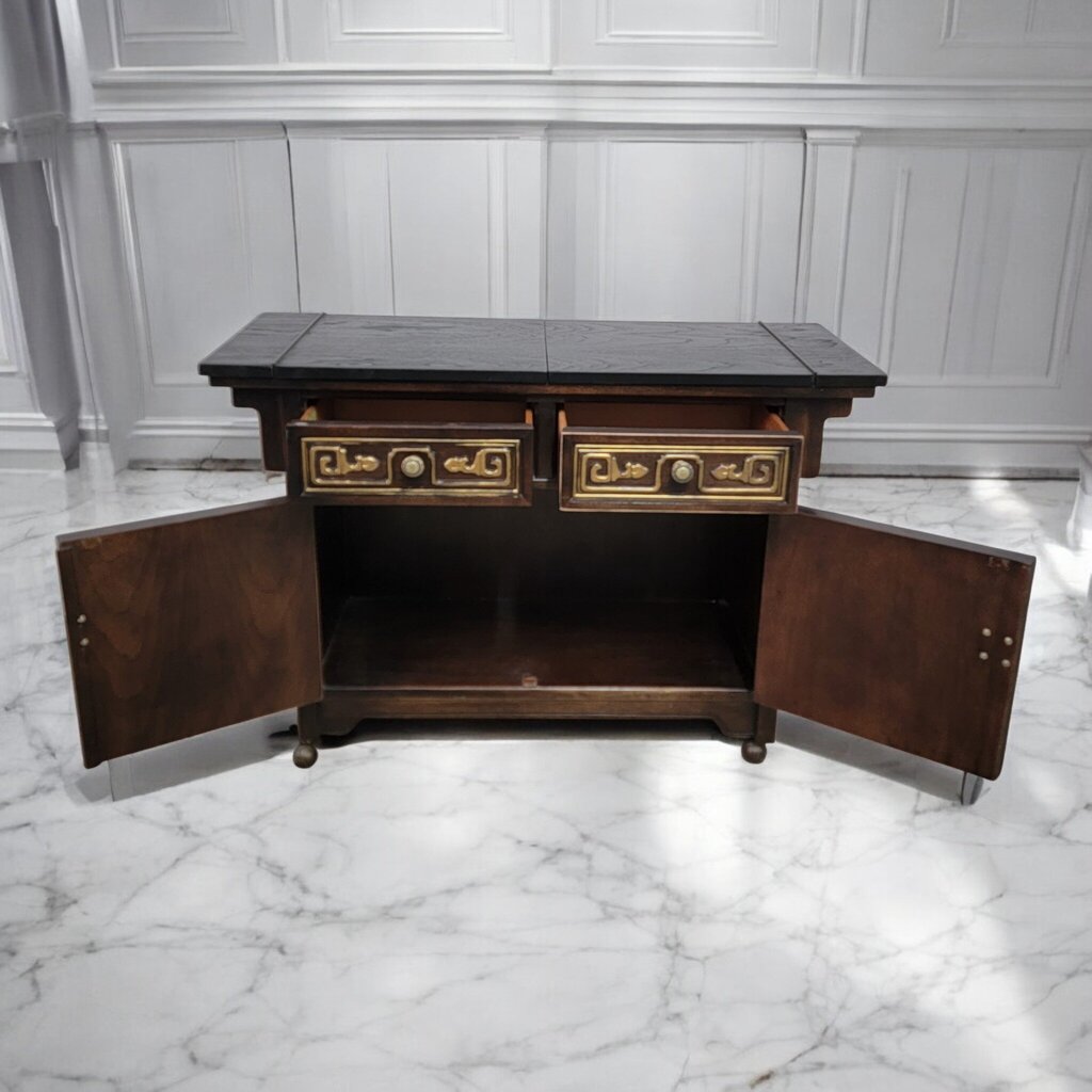 7548 Vintage Oak #Bar Cart