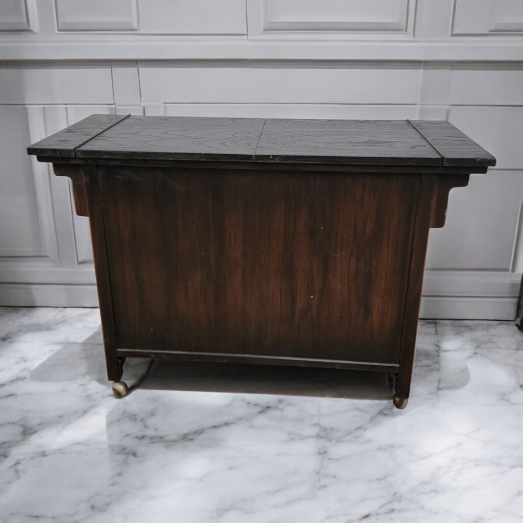 7548 Vintage Oak #Bar Cart