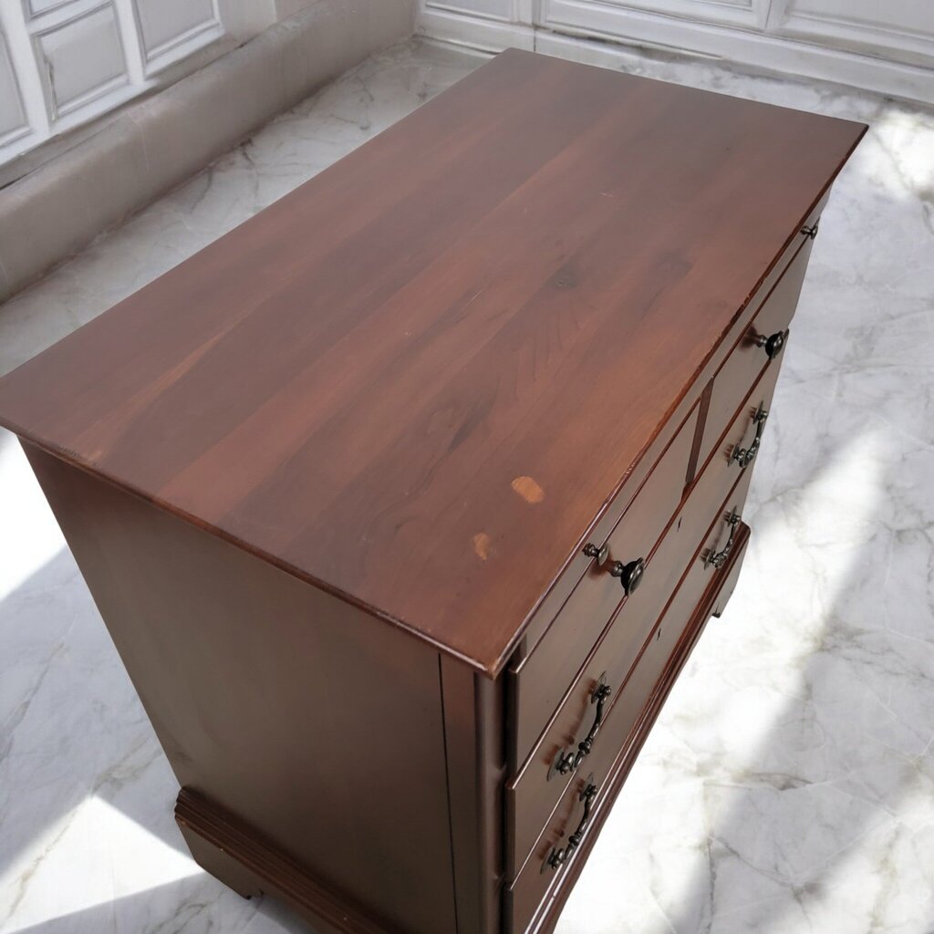 7588 Kincaid Furniture Solid Walnut 3 Drawer Chest with Slide Out Tray