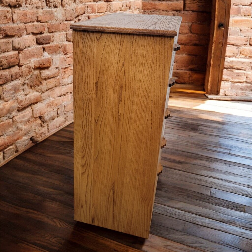 7623 Vintage Oak Santa Fe Style 5 Drawer Chest