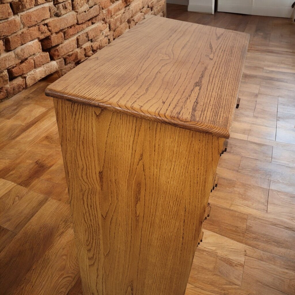 7623 Vintage Oak Santa Fe Style 5 Drawer Chest