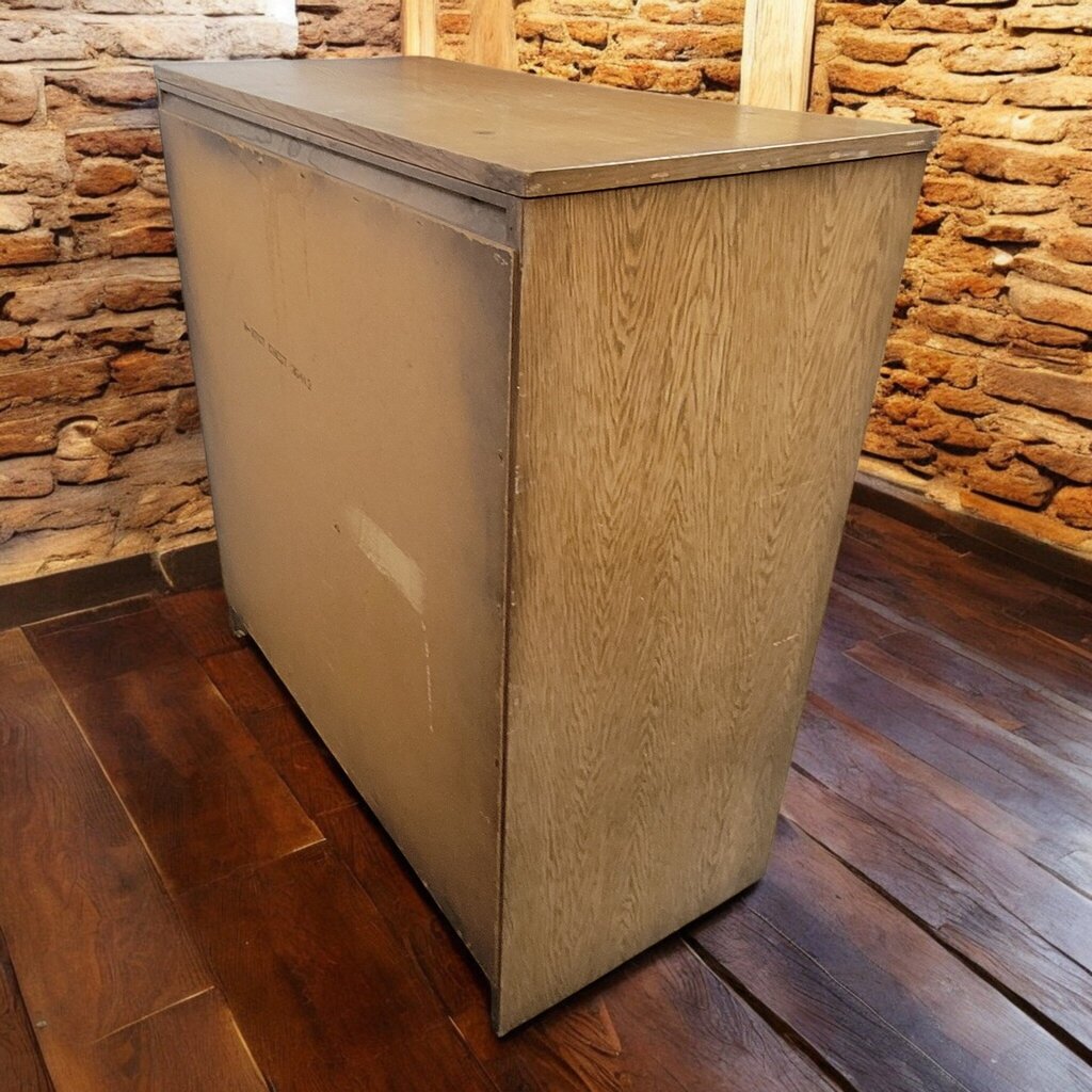 7654 Oak Mid Century 4 Drawer #Chest