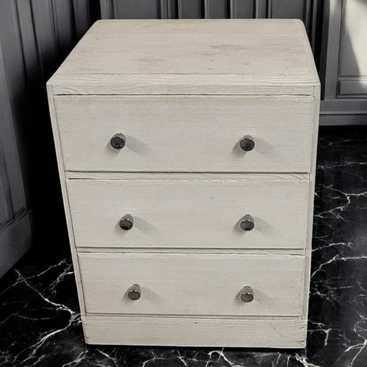 7655 Vintage Shabby Oak 3 Drawer #Chest