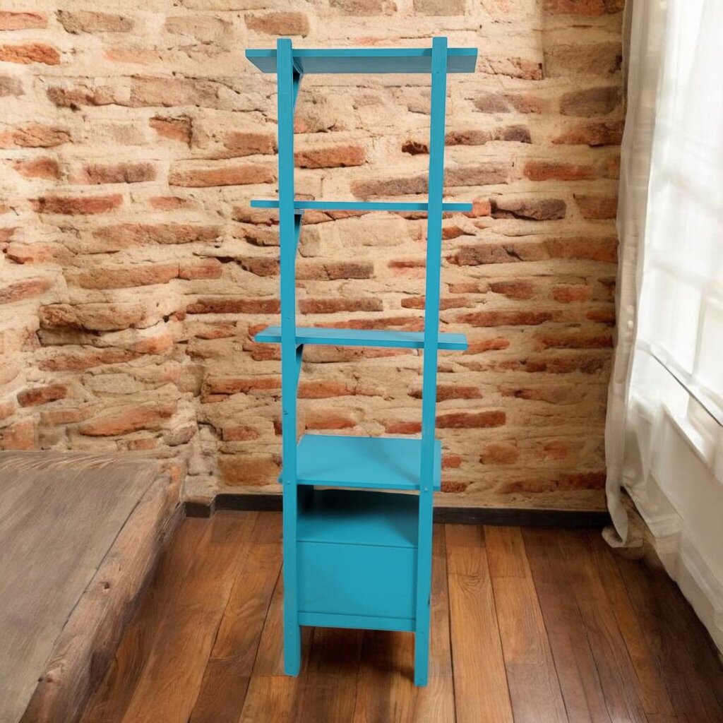7711 Turquoise #Nightstand with Shelf