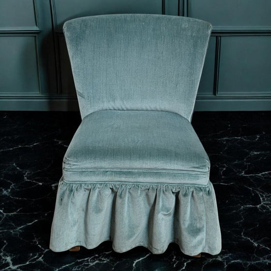 7727 Mint Green Skirted Side Chair