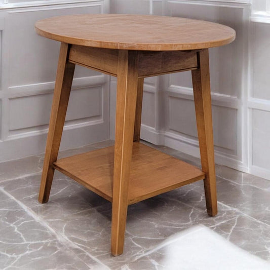 7730 Round Midcentury Accent Table