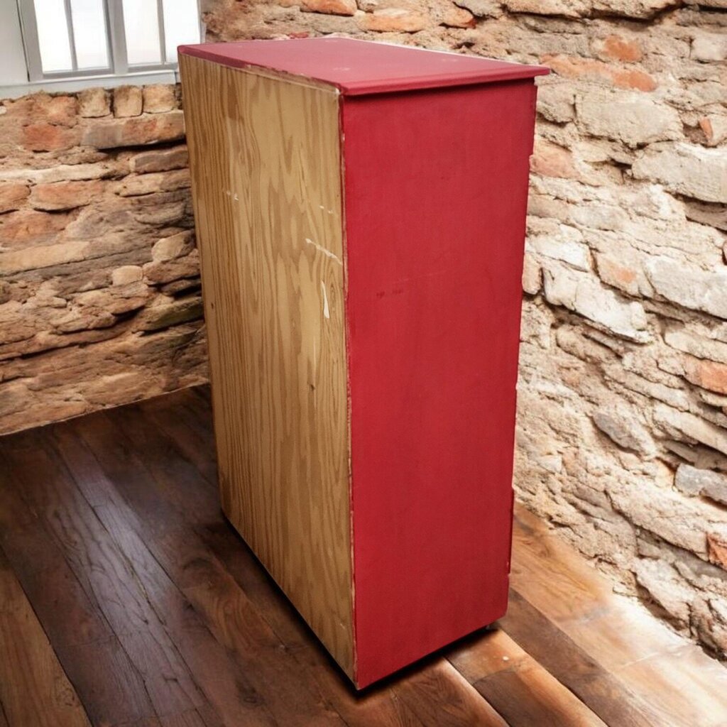 7740 Red 5 Drawer Chest