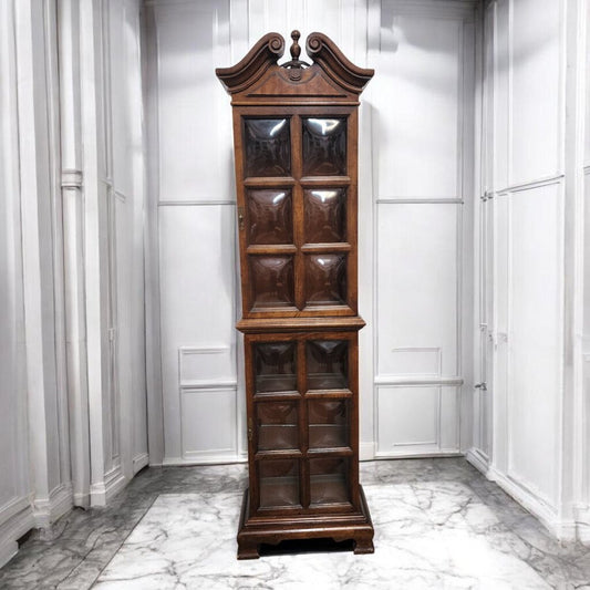 7751 Bubble Glass Lighted Curio #Cabinet