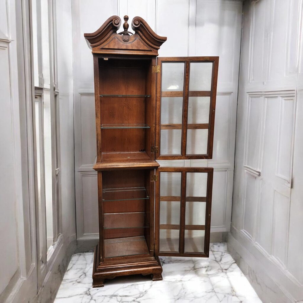 7751 Bubble Glass Lighted Curio #Cabinet