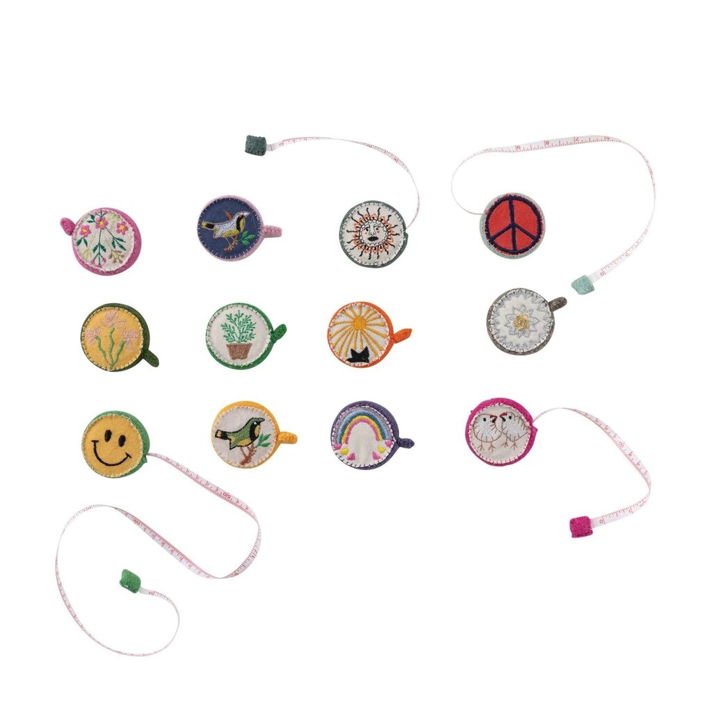 Tape Measure | Embroidered Wool Felt * Gifts & Speciality