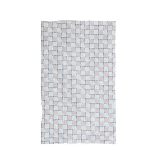 Printed Recycled Microfiber Tea Towel | Check Pattern 30"L x 18"W New * Home