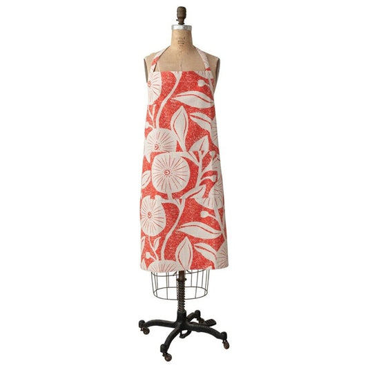 Cotton Cross-back Apron | Floral Pattern 35"L x 28"W New * Home