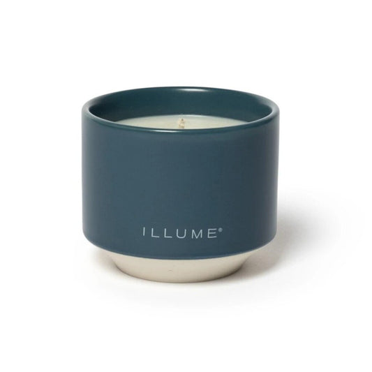 Hidden Lake Matte Ceramic Candle 5.8 oz 3 1 4" round x 2 3 4" t Slate Blue New * Gifts & Speciality