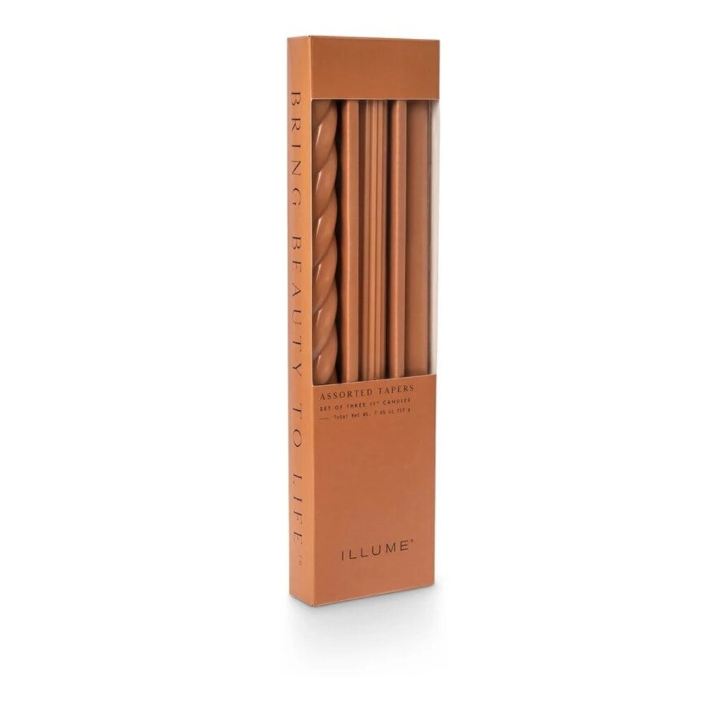 Assorted Candle Tapers 3-Pack | Courtyard Clay New * Gifts & Speciality