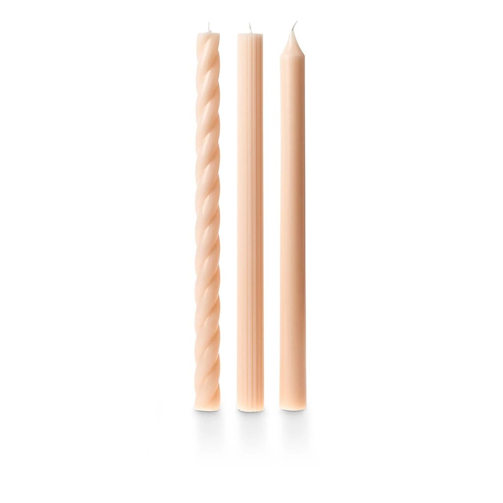 Assorted Candle Tapers 3-Pack | Champagne * Gifts & Speciality