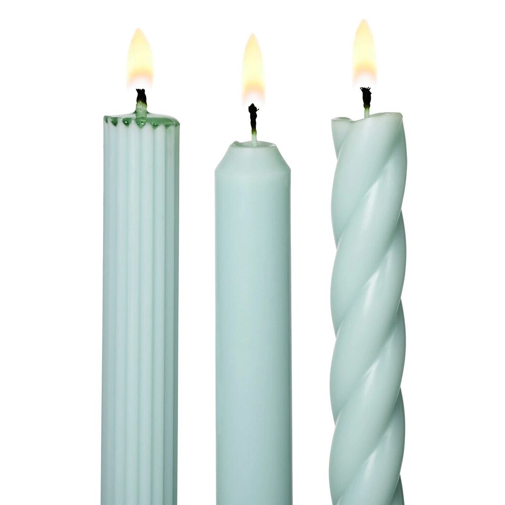 Assorted Candle Tapers 3-Pack | Seafoam * Gifts & Speciality
