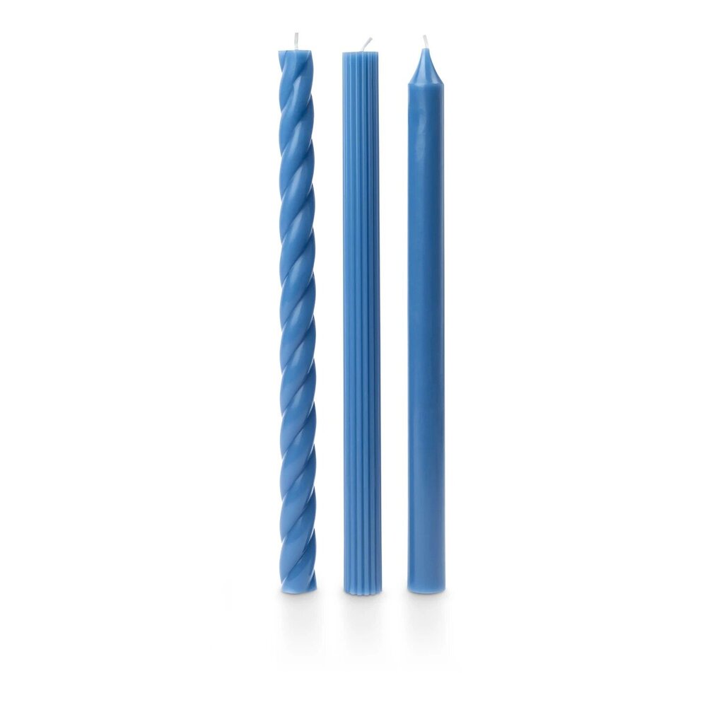 Assorted Candle Tapers 3-Pack | Slate * Gifts & Speciality